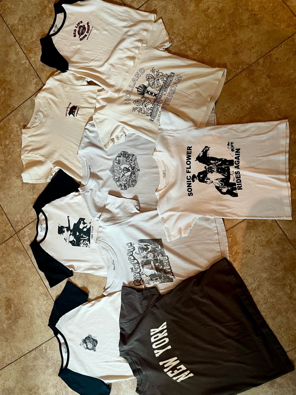 Set of 9 Brandy Melville John Galt Tees
